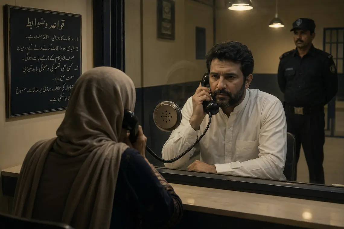 Pakistan Prison Rules 1978 meeting rights – prisoner visitation through glass barrier in Pakistani jail