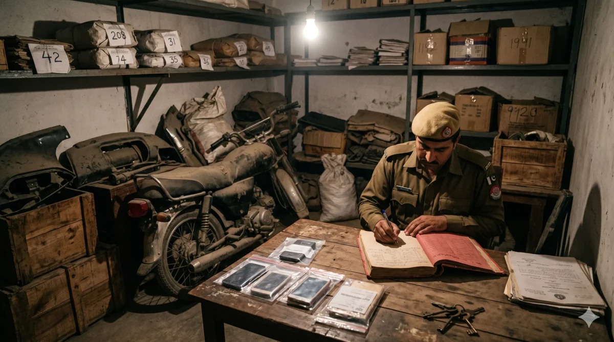 Police Mal Khana - Seized property recovery in theft and robbery cases in Pakistan