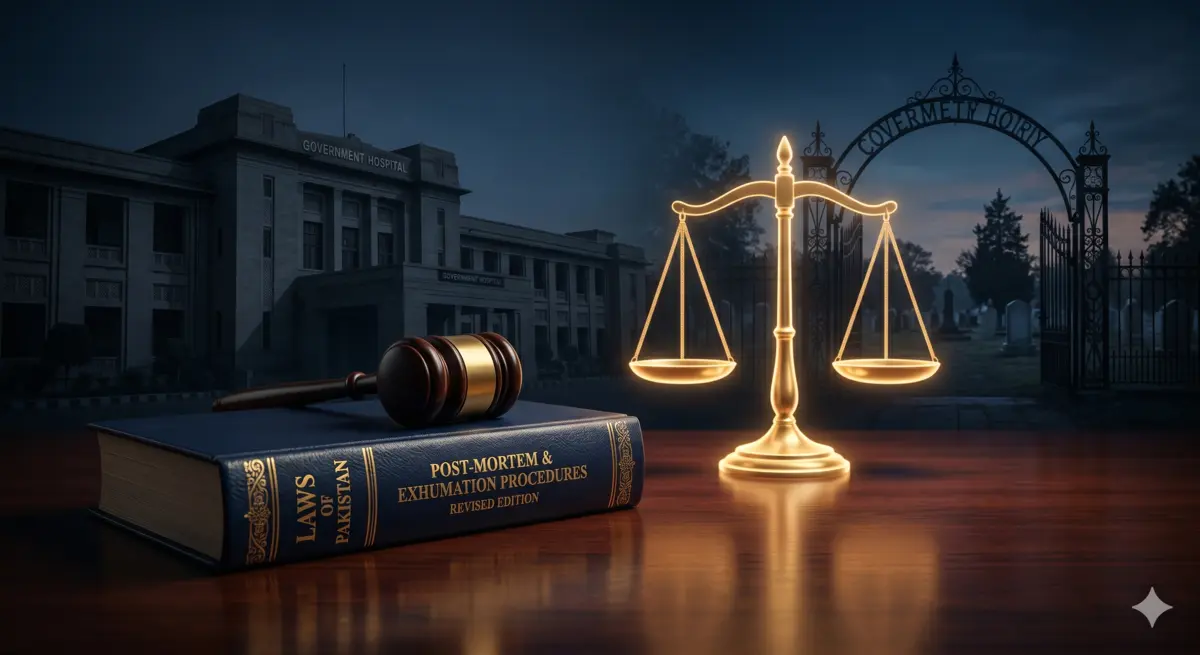Post-Mortem and Exhumation Laws in Pakistan – CrPC 174, 176 and Medical Jurisprudence Guide
