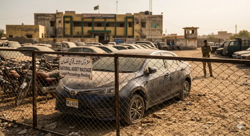 Supardari in Pakistan - Vehicle Seized at Police Station Awaiting Court Release under Section 516-A CrPC