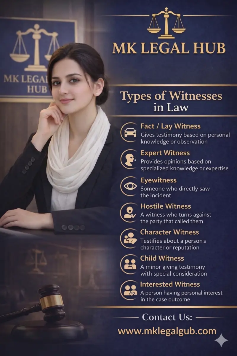 Types of Witnesses in Pakistan Law