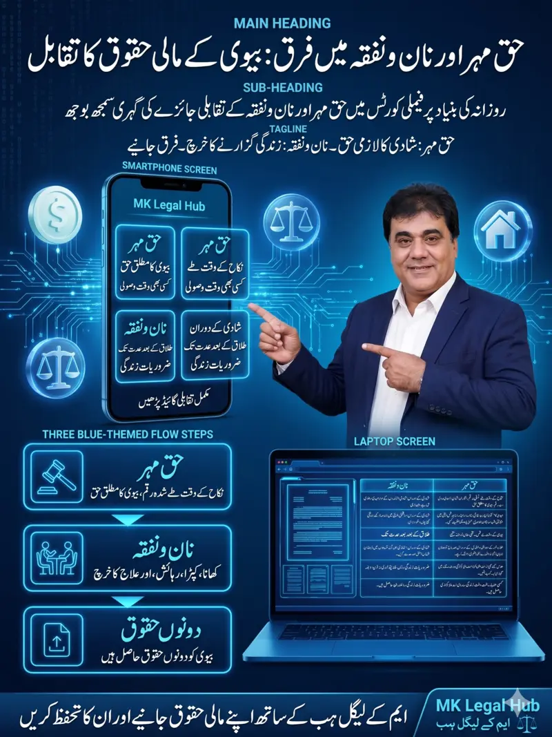 Haq mehr vs maintenance Pakistan side-by-side comparison infographic