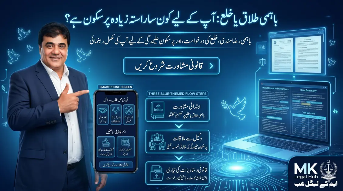 Mutual divorce vs khula Pakistan comparison guide family law peaceful separation
