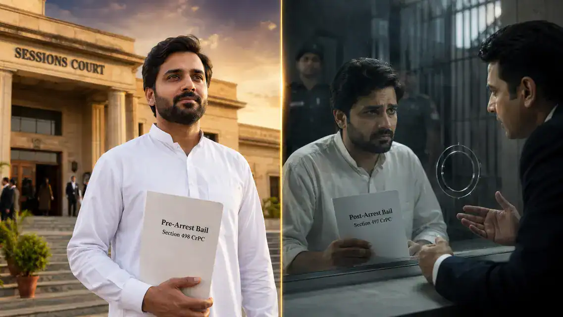 Pre-arrest bail vs post-arrest bail Pakistan Section 498 CrPC vs Section 497 CrPC comparison Balochistan